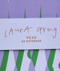 A4 Notebook - Peas - Green / Purple